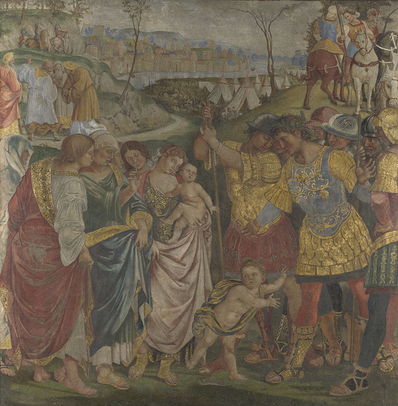 Luca Signorelli, Coriolanus persuaded by his Family to spare Rome