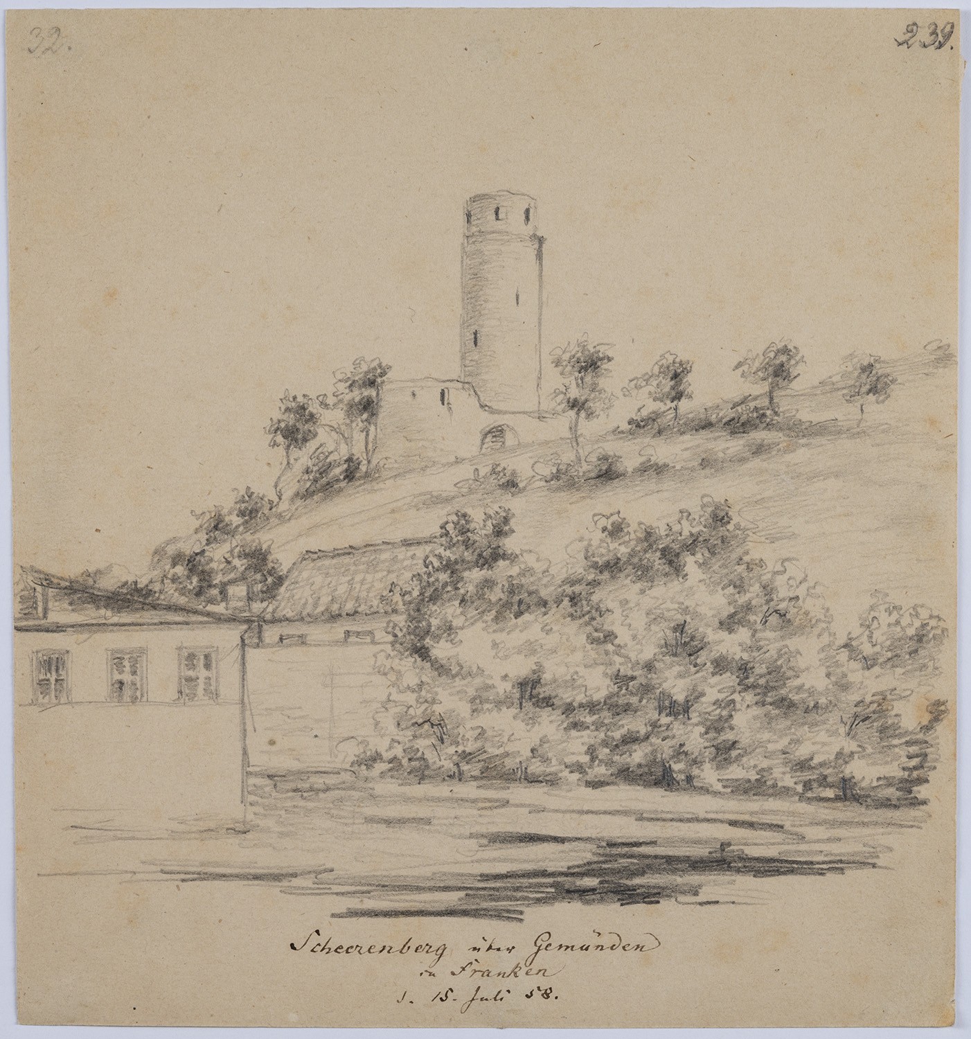 Rudolf Lutter, Gemünden am Main (Unterfranken): Burgruine Scherenburg