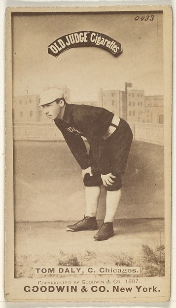 Goodwin & Company, Tom Daly, Catcher, Chicago, from the Old Judge series (N172) for Old Judge Cigarettes