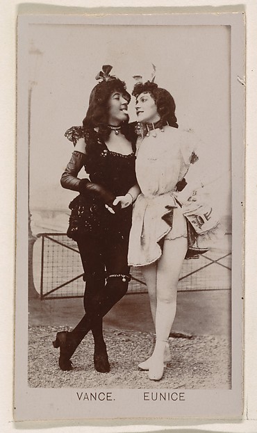 Kinney Brothers Tobacco Company, Two actresses, from the Actresses series (N245) issued by Kinney Brothers to promote Sweet Caporal Cigarettes