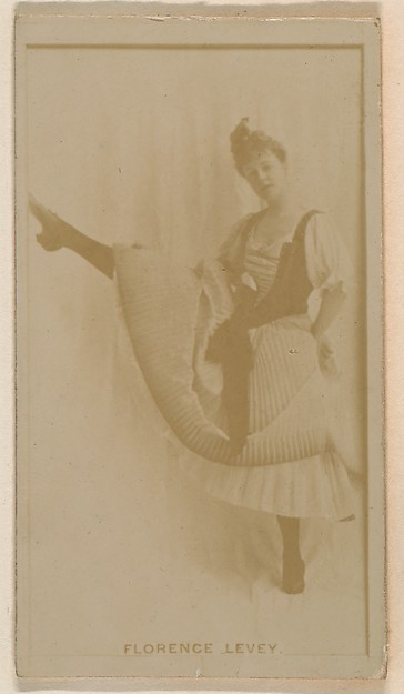 Kinney Brothers Tobacco Company, Florence Levey, from the Actresses series (N245) issued by Kinney Brothers to promote Sweet Caporal Cigarettes