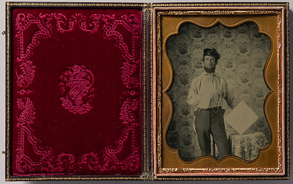 Unknown, [Plasterer in Oilskin Hat]