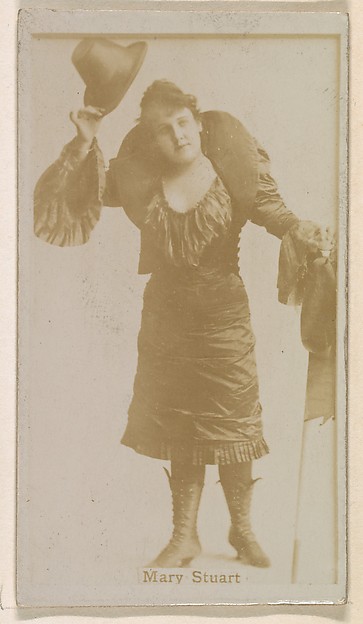 Kinney Brothers Tobacco Company, Mary Stuart, from the Actresses series (N245) issued by Kinney Brothers to promote Sweet Caporal Cigarettes