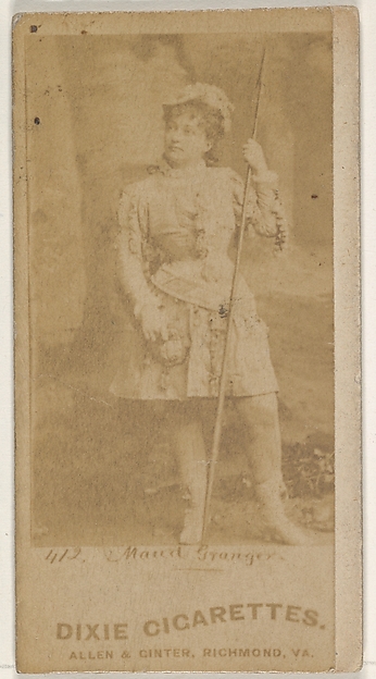 Allen & Ginter, Card 412, Maud Granger, from the Actors and Actresses series (N45, Type 1) for Dixie Cigarettes