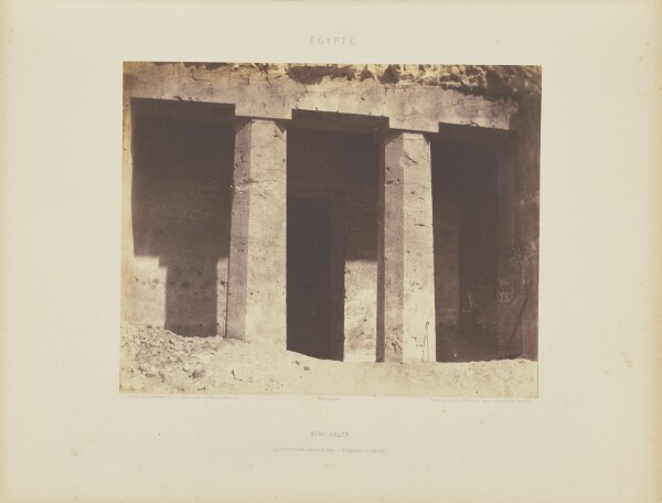 Félix Teynard, Béni-Haçan. Architecture Hypogéenne - Tombeau d'Amoneï