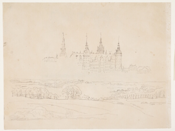 Christen Købke, Studie til Glyptotekets "Efterårslandskab. Frederiksborg Slot i mellemgrunden"