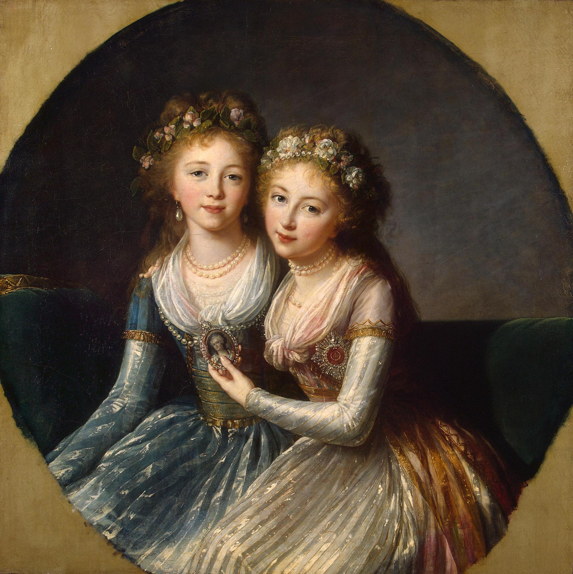 Élisabeth Louise Vigée Le Brun, Portrait of Emperor Pavel I's Daughters