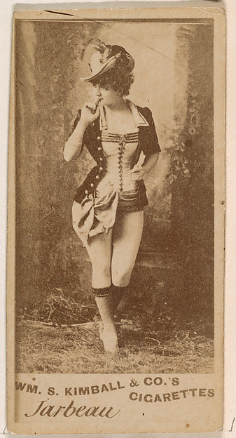 William S. Kimball & Company, Miss Jarbeau, from the Actresses series (N203) issued by Wm. S. Kimball & Co.