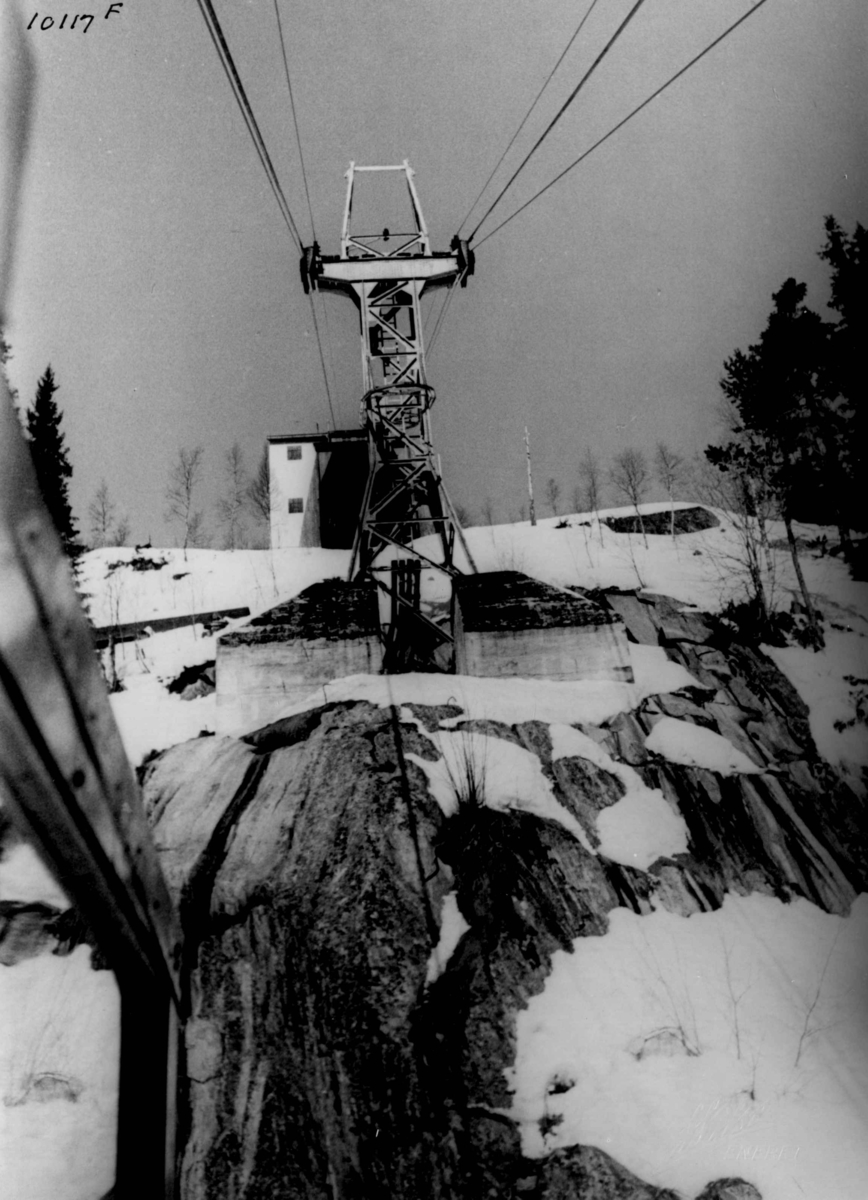 Anders Beer Wilse, Taubane, vinter, sno, Gausta, Gvepseborg.