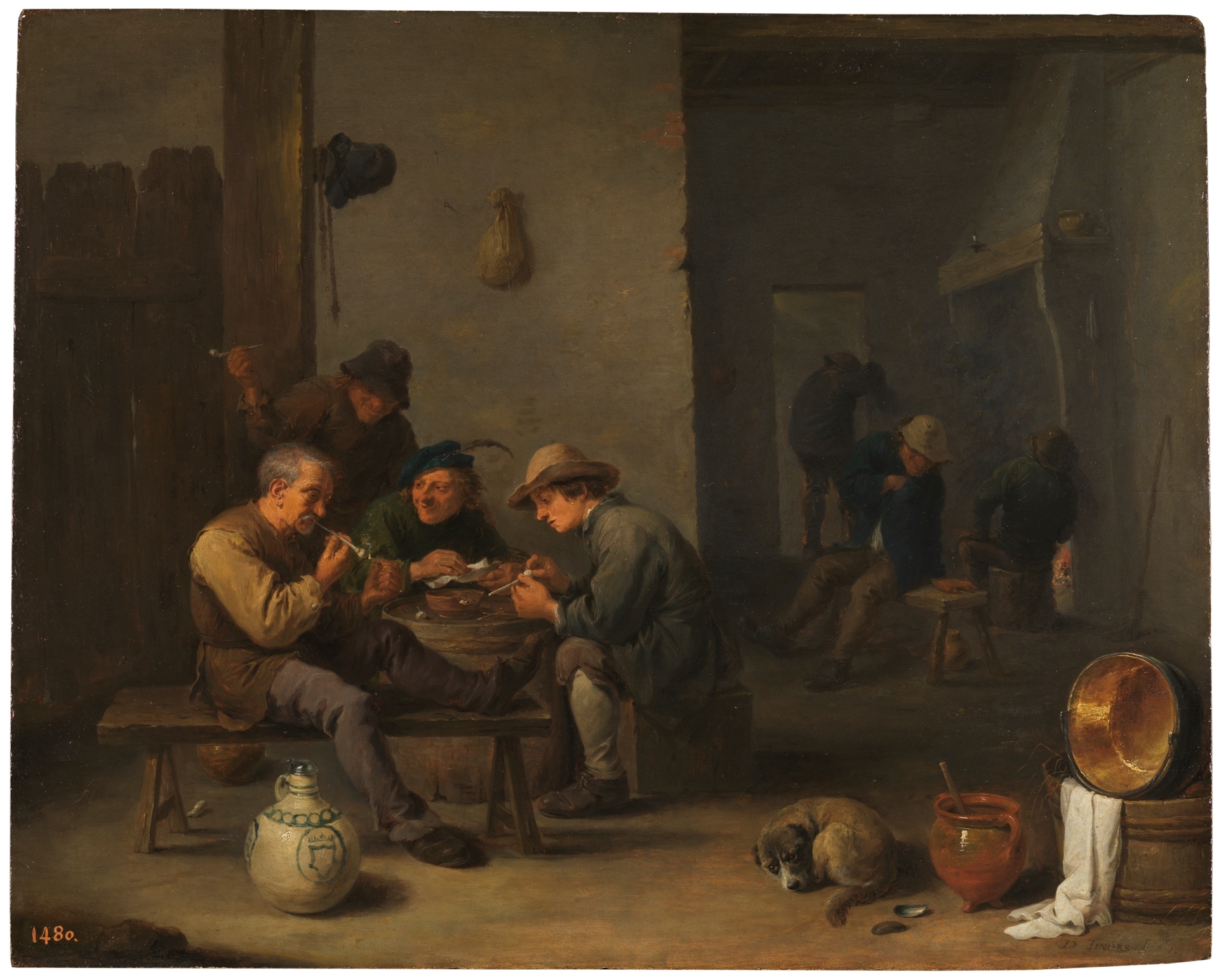 David Teniers the Younger, Smokers in a tavern