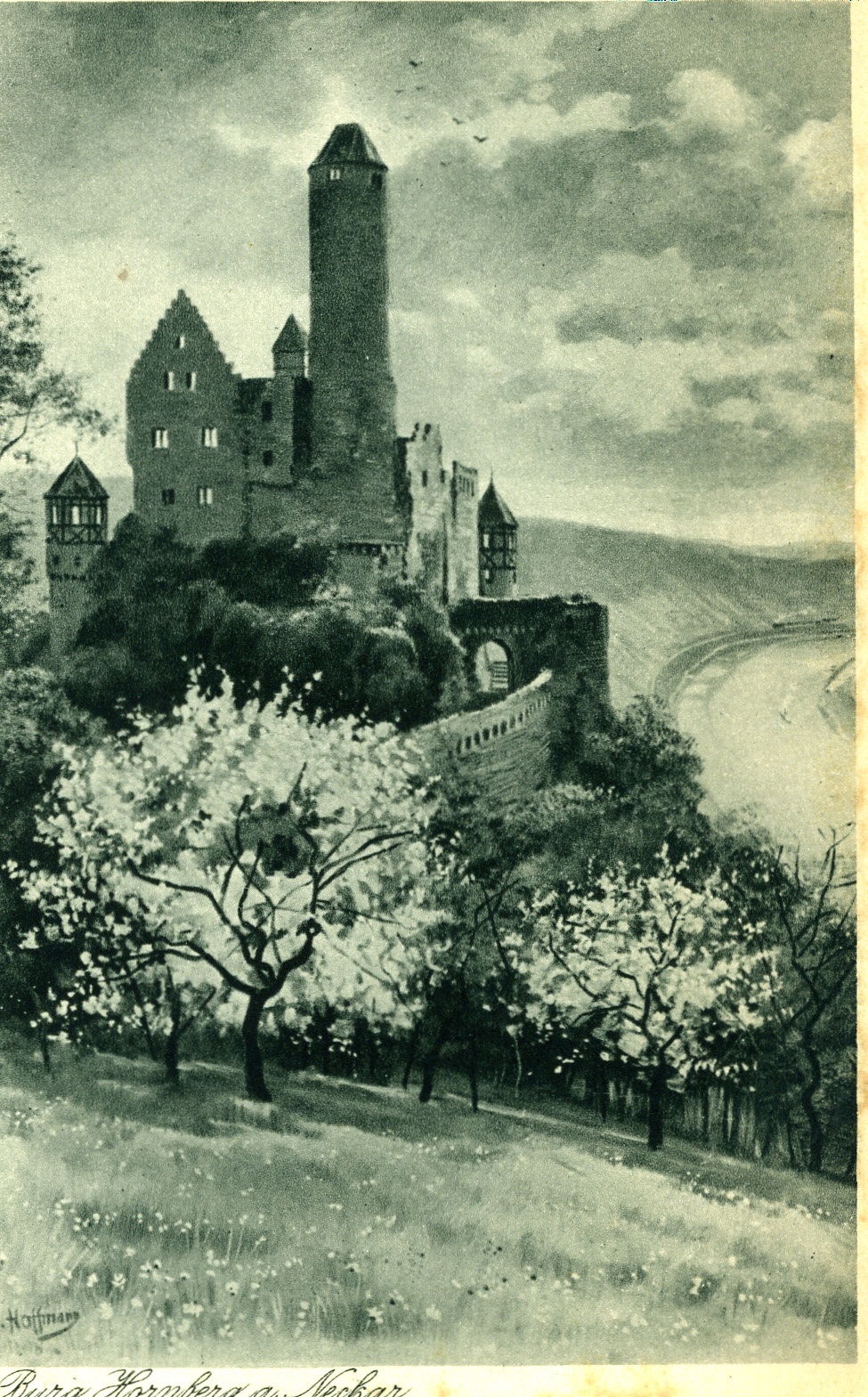 Heinrich Hoffmann (Kunstmaler), Postkarte Burg Hornberg