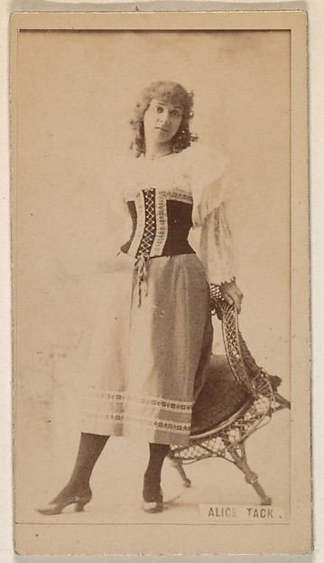 Kinney Brothers Tobacco Company, Alice Tack, from the Actresses series (N245) issued by Kinney Brothers to promote Sweet Caporal Cigarettes
