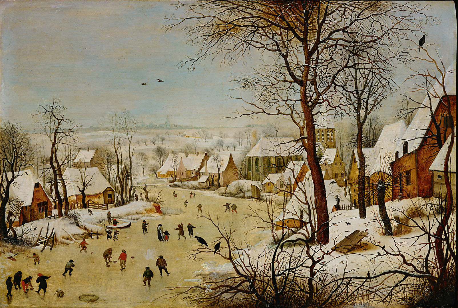 Pieter Brueghel the Younger, Winter Landscape with a Bird Trap