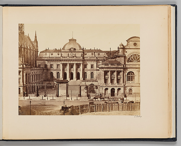 Edouard Baldus, Palais-de-Justice (façade)