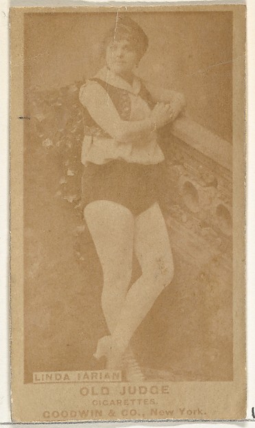 Goodwin & Company, Linda Farian, from the Actors and Actresses series (N171) for Old Judge Cigarettes