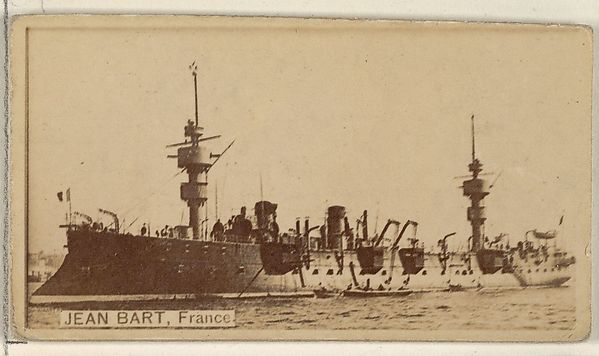 Allen & Ginter, Jean Bart, France, from the Famous Ships series (N50) for Virginia Brights Cigarettes