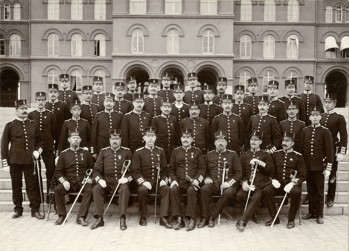 Lars Larsson, Group Orders of the Under-Officers at Göta Life-Gard I 2, 1907.