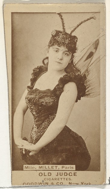 Goodwin & Company, Mlle. Millet, from the Actors and Actresses series (N171) for Old Judge Cigarettes