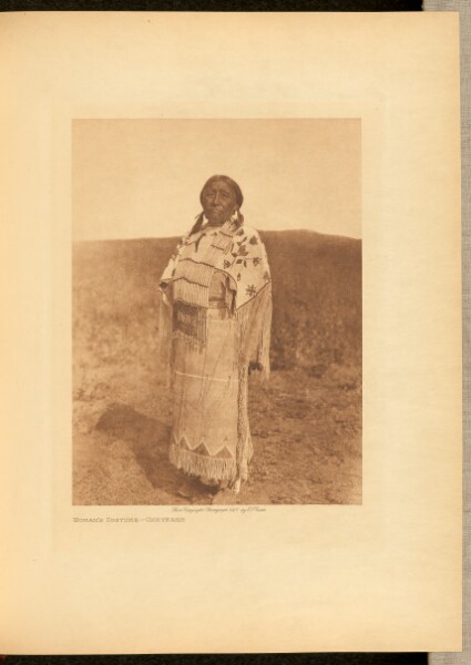 Edward S. Curtis, Woman's Costume - Cheyenne