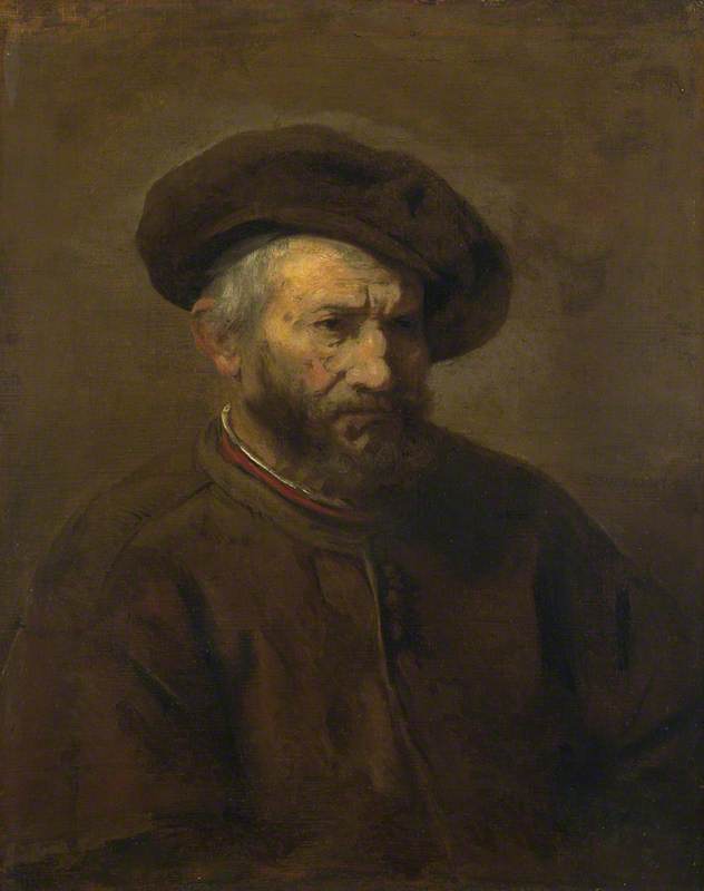 Rembrandt, Half-figure of a Bearded Man with Beret