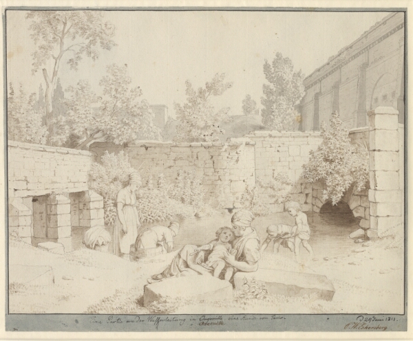C.W. Eckersberg, Parti ved den romerske vandledning i Arcueil, Paris