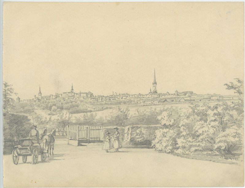 Franz (autor) Schrutek, View of Tallinn from Mount Lasna.