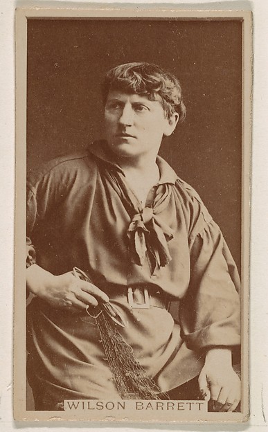 Kinney Brothers Tobacco Company, Wilson Barrett, from the Actresses series (N245) issued by Kinney Brothers to promote Sweet Caporal Cigarettes