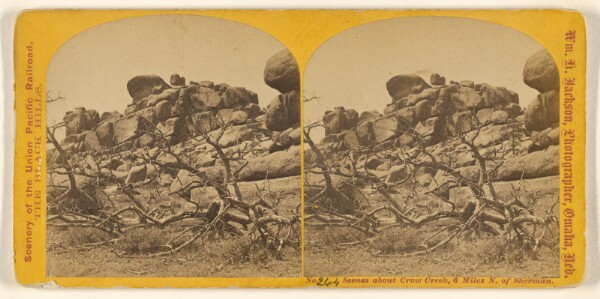 William Henry Jackson, Scenes about Crow Creek, 6 Miles N. of Sherman.