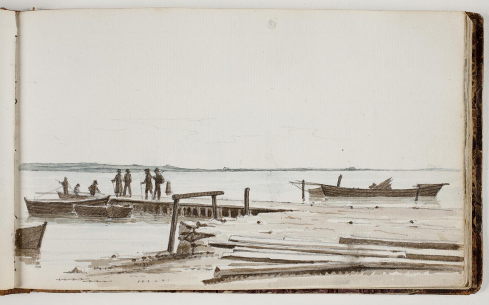 Martinus Rørbye, Mennesker ved et færgested
