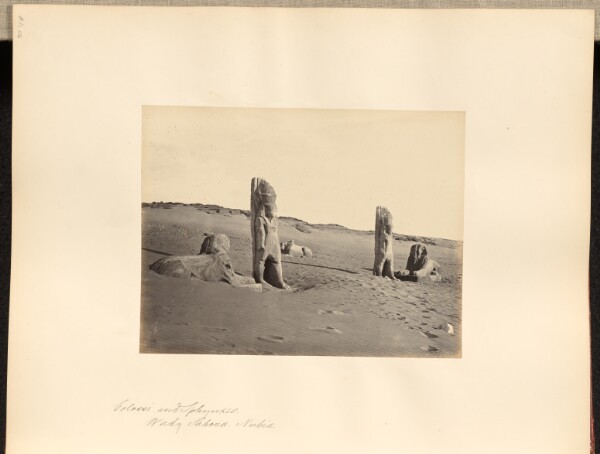 Francis Frith, Colossi and Sphynxes, Wady Saboua, Nubia