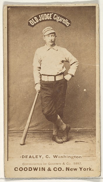 Goodwin & Company, Patrick "Pat" E. Dealy, Catcher, Washington Nationals, from the Old Judge series (N172) for Old Judge Cigarettes