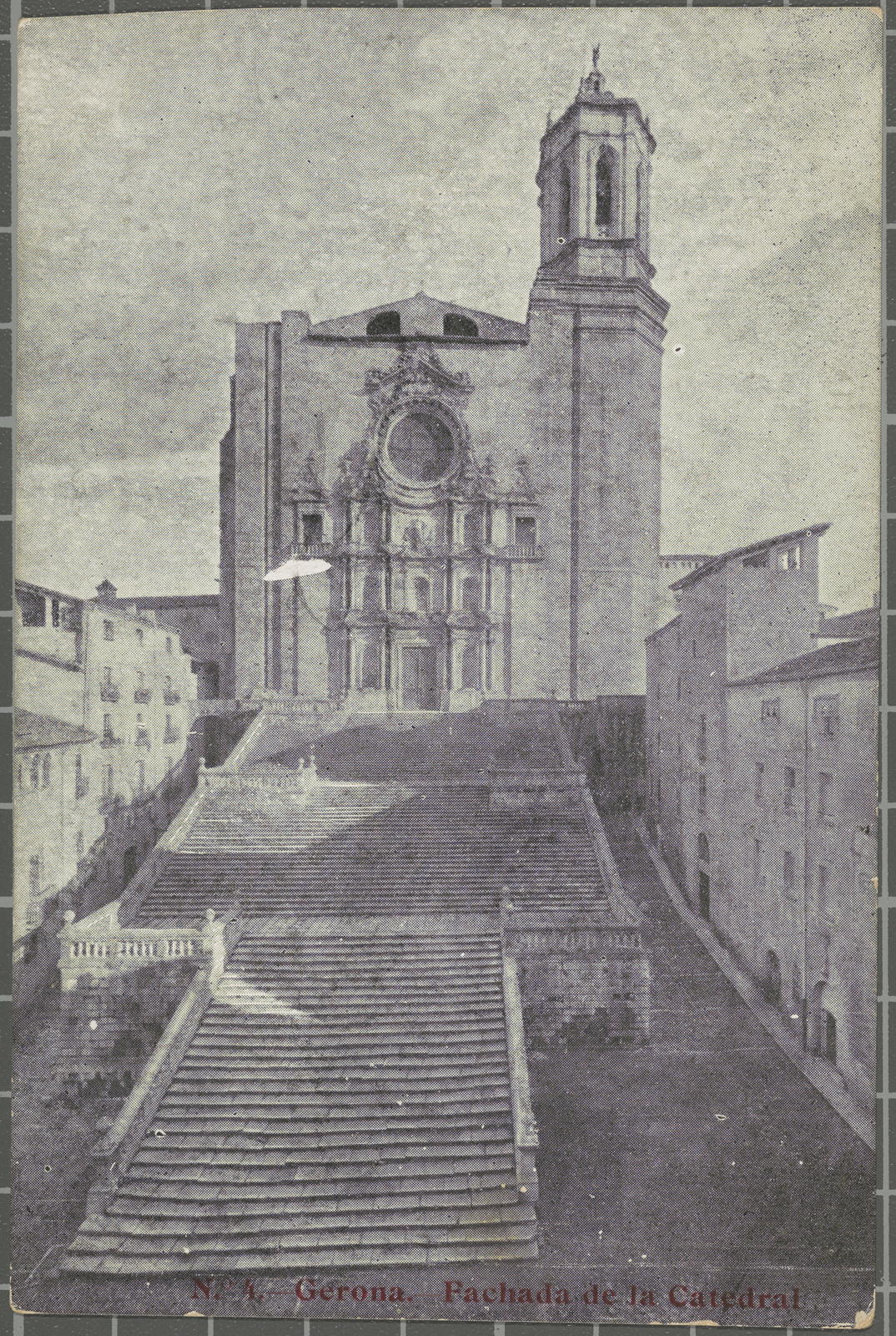 Desconegut, Nº 4.-Gerona.-Fachada de la Catedral.