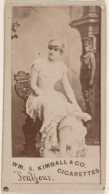 William S. Kimball & Company, Miss Tralfour, from the Actresses series (N203) issued by Wm. S. Kimball & Co.
