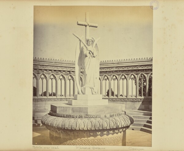 Samuel Bourne, Cawnpore; The Memorial Well, from the Inside