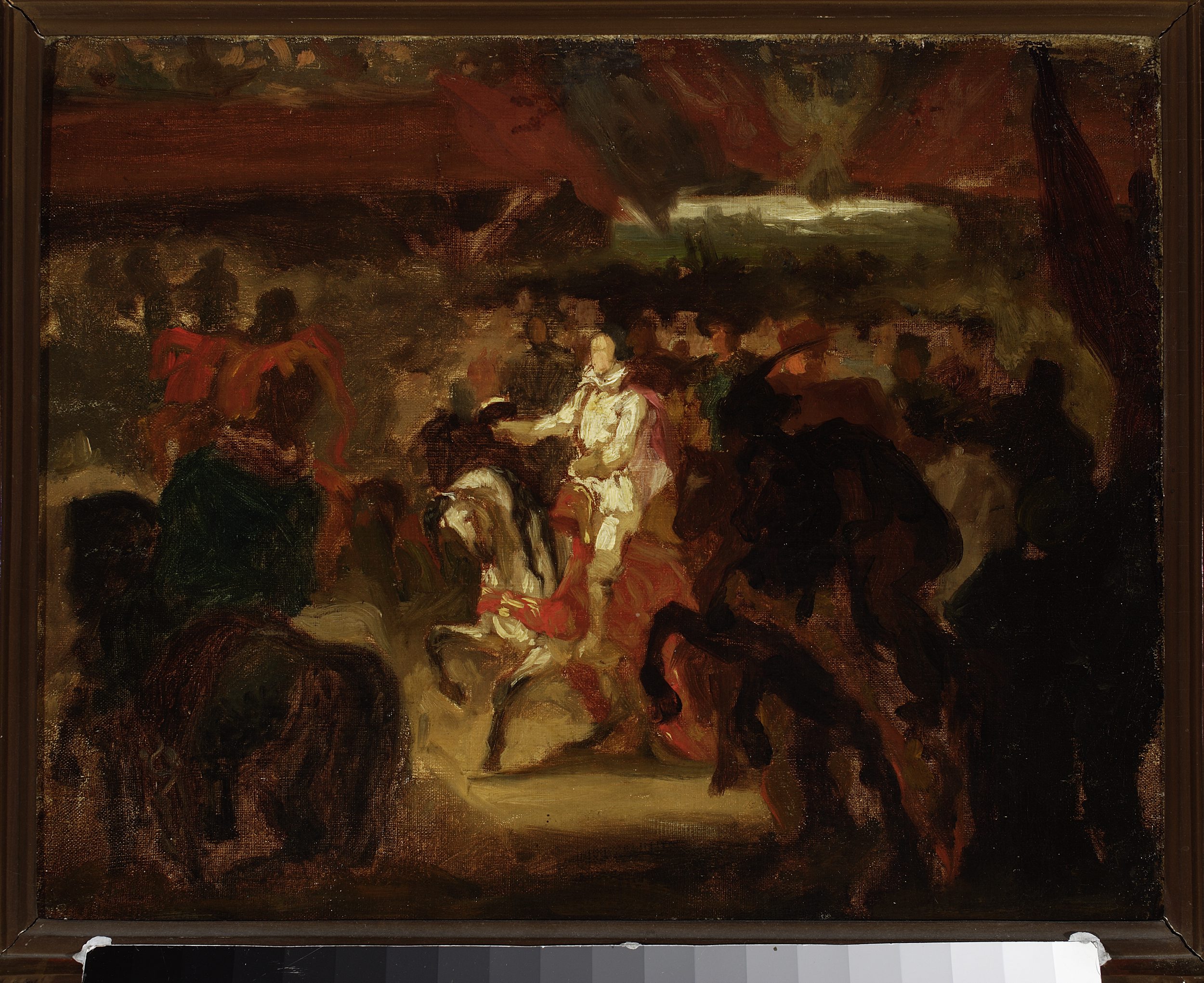 Henryk Rodakowski, Entry of Henry of Valois to Kraków, sketch