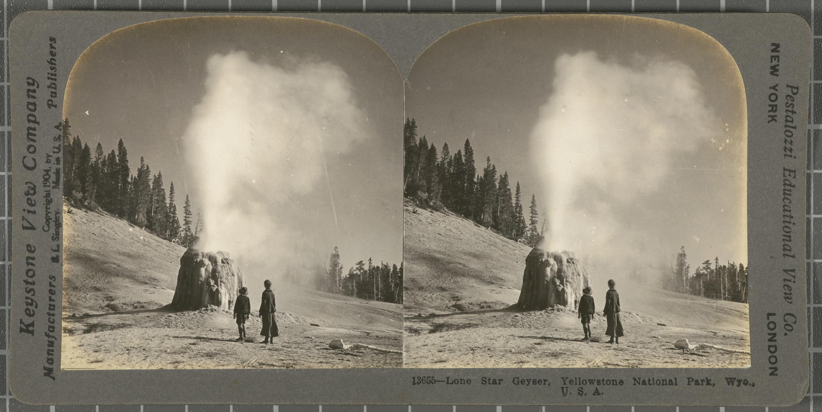Desconegut, Lone Star Geyser, Yellowstone National Park, Wyo., U.S.A. Keystone View Company, Pestalozzi Educational View Co