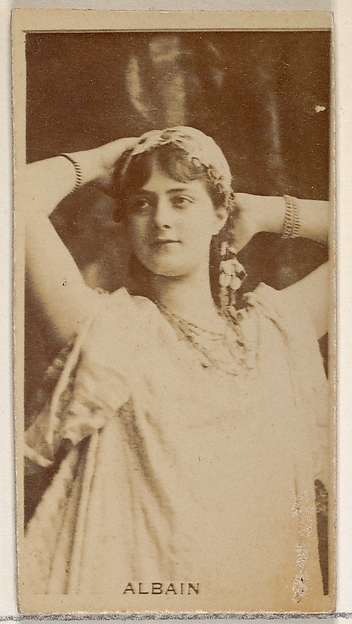 Allen & Ginter, Albain, from the Actors and Actresses series (N45, Type 8) for Virginia Brights Cigarettes