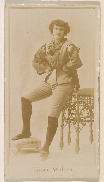 Kinney Brothers Tobacco Company, Grace Wilson, from the Actresses series (N245) issued by Kinney Brothers to promote Sweet Caporal Cigarettes