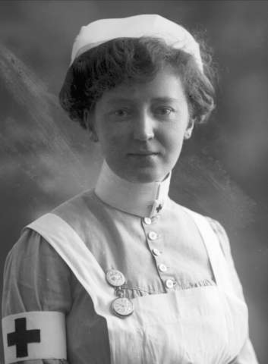 Gustav Borgen, Portrett, sykepleier, søster Signe Rognaas.