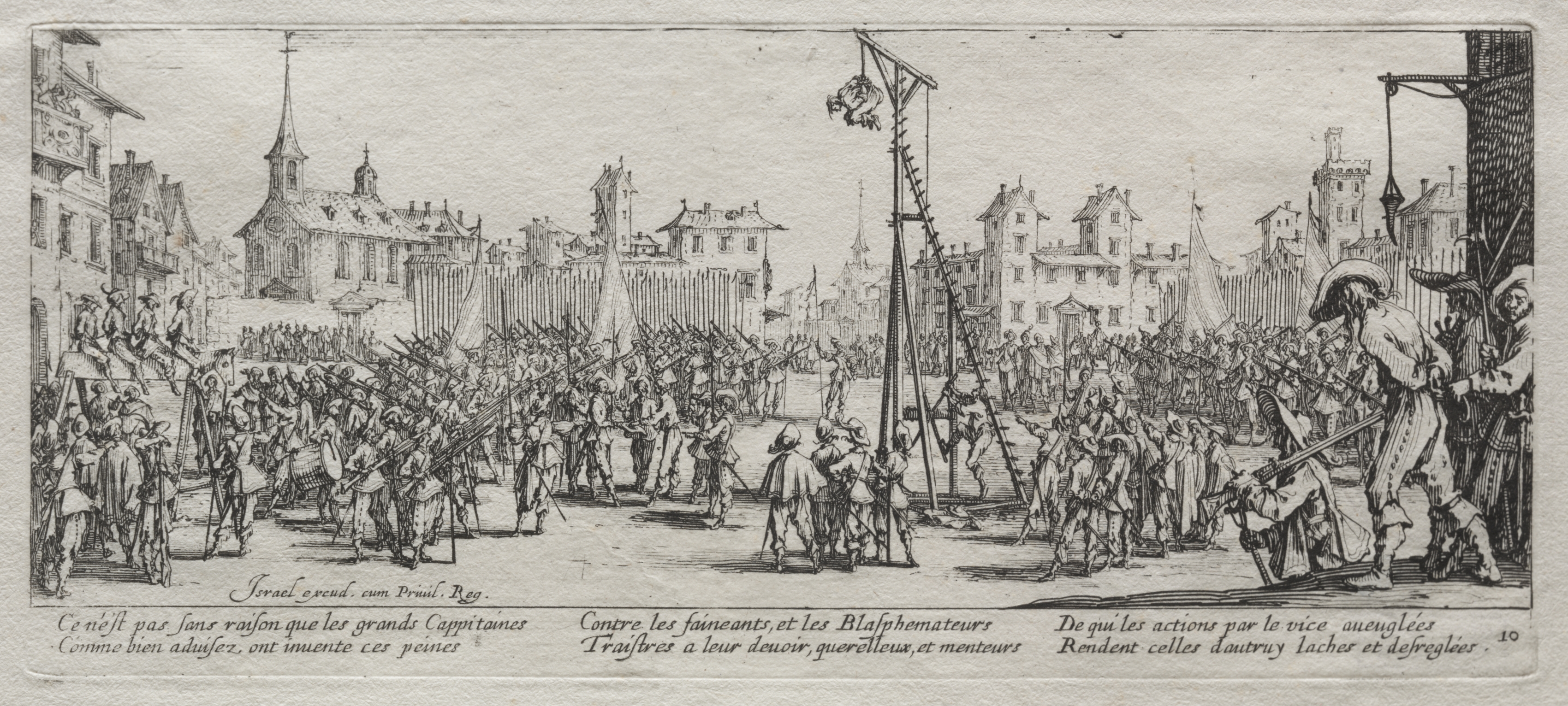 Jacques Callot, The Large Miseries of War:  The Strappado