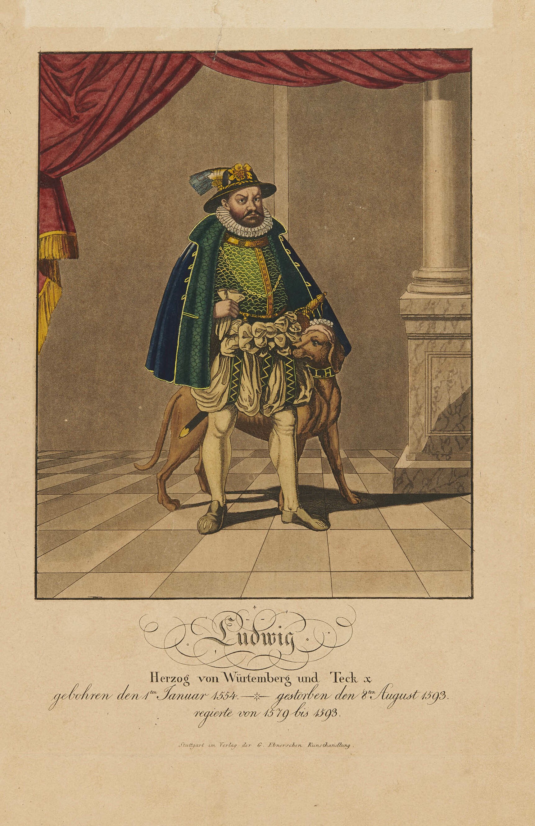 Georg Ebner, Bildnis Herzog Ludwig von Württemberg