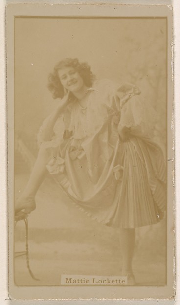 Kinney Brothers Tobacco Company, Mlle. Lobestini, from the Actresses series (N245) issued by Kinney Brothers to promote Sweet Caporal Cigarettes