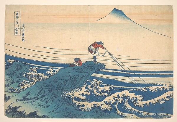 Katsushika Hokusai, Kajikazawa in Kai Province (Kōshū Kajikazawa), from the series Thirty-six Views of Mount Fuji (Fugaku sanjūrokkei)