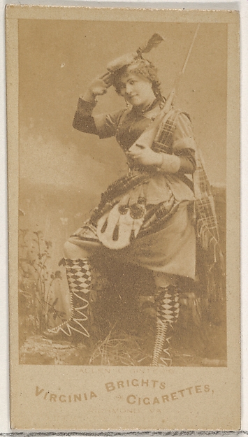 Allen & Ginter, From the Actors and Actresses series (N45, Type 5) for Virginia Brights Cigarettes