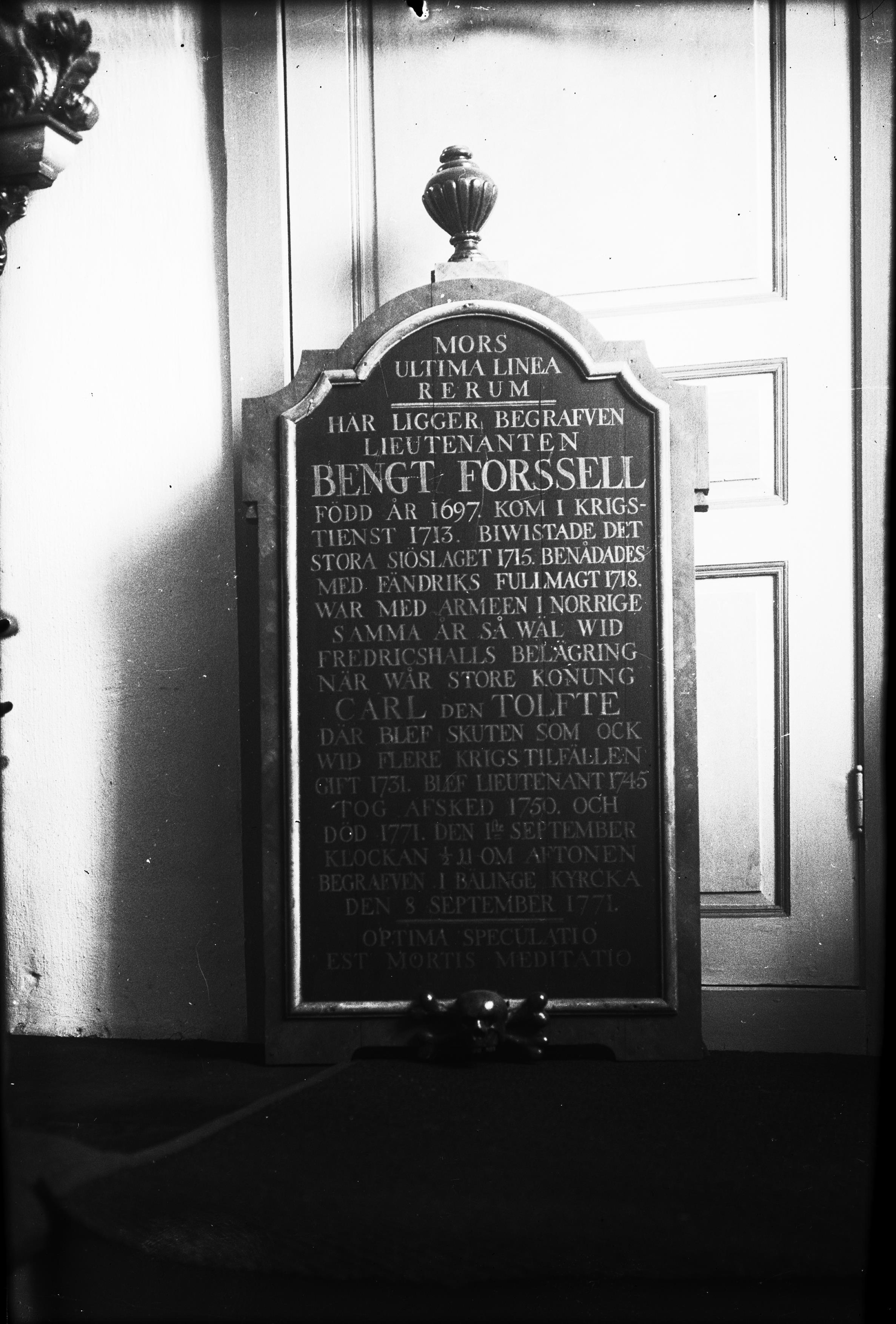 Thorbjörn Engblad, Bälinge kyrka