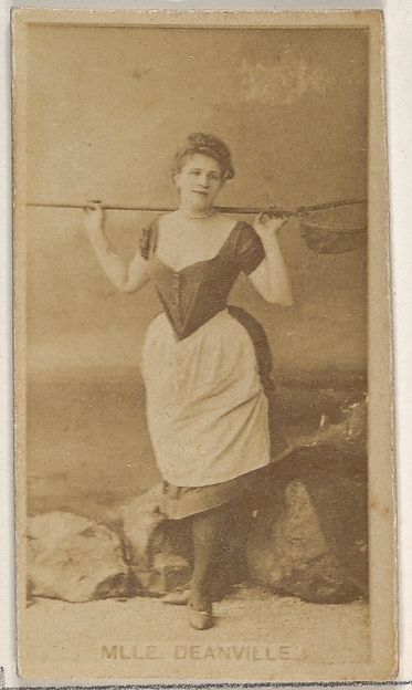 Allen & Ginter, Mlle. Deanville, from the Actors and Actresses series (N45, Type 8) for Virginia Brights Cigarettes