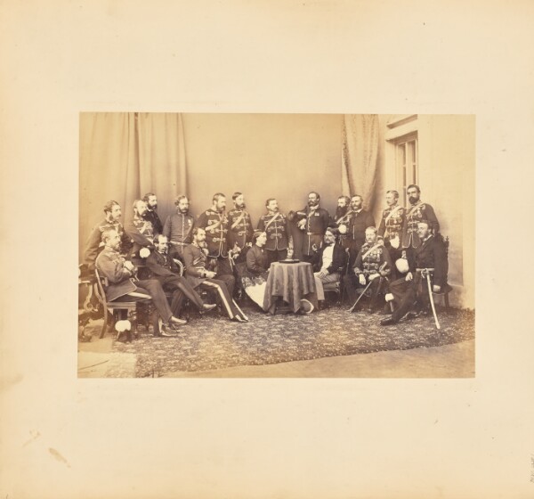 Unknown, [Group portrait of Sir William Mansfield, Lady Margaret Mansfield, and his staff]