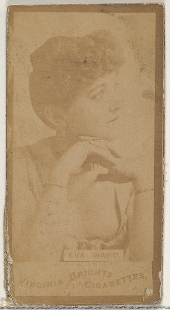 Allen & Ginter, Eva Ward, from the Actors and Actresses series (N45, Type 3) for Virginia Brights Cigarettes
