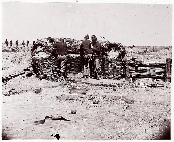 Timothy H. O'Sullivan, [Fort Sedgwick]/[Fort Price].  Brady album, p. 27