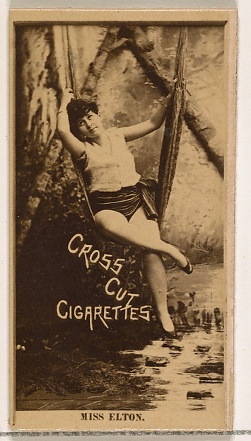 W. Duke, Sons & Co., Miss Elton, from the Actors and Actresses series (N145-2) issued by Duke Sons & Co. to promote Cross Cut Cigarettes